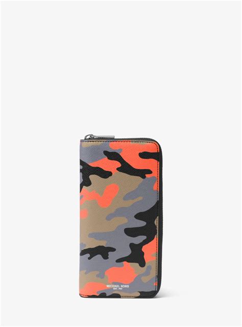 michael kors harrison wallet camo|harrison leather wallet.